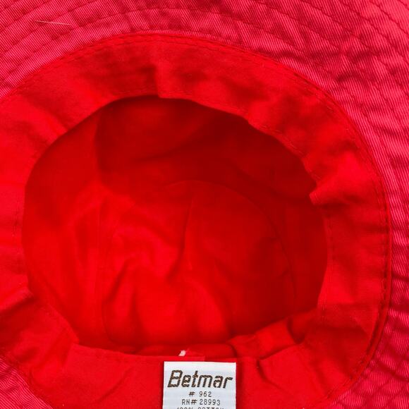 Betmar Bucket Sun Hat Vented Cloche Pink Bow Cotton Beach 962 Womens OSFM - Picture 11 of 12